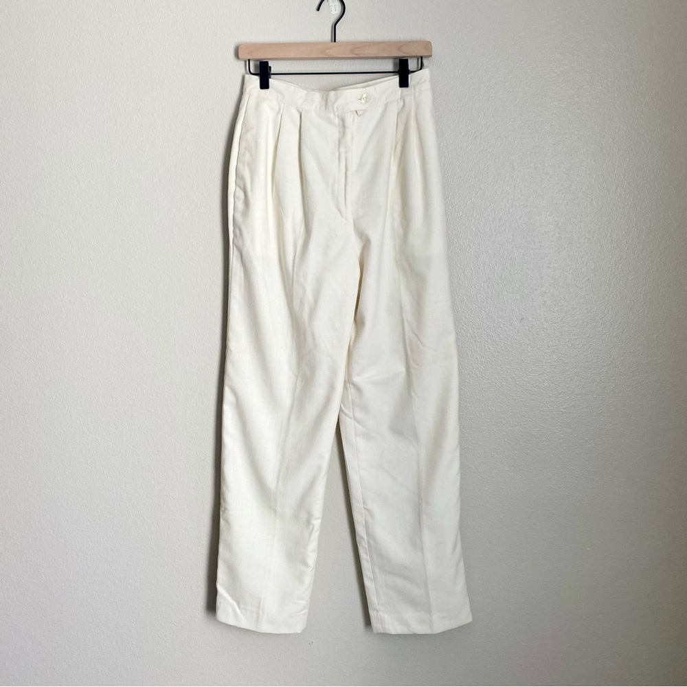 Vintage White Wool Pants
